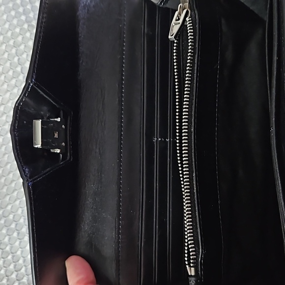 ALEXANDER WANG BLUE METALLIC WALLET - Picture 4 of 8